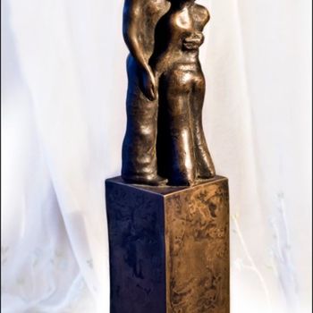 Sculpture titled "Young Love" by Janice Branley, Original Artwork, Casting