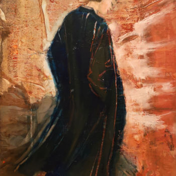 Pittura intitolato "Balade hivernale" da Janine Mary, Opera d'arte originale, Olio