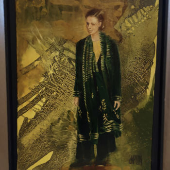 Картина под названием "Balade printanière" - Janine Mary, Подлинное произведение искусства, Масло