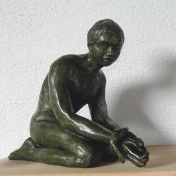 Sculpture intitulée "Les liens" par Janine Le Cann, Œuvre d'art originale