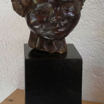 Skulptur mit dem Titel "Papou" von Janine Le Cann, Original-Kunstwerk, Bronze