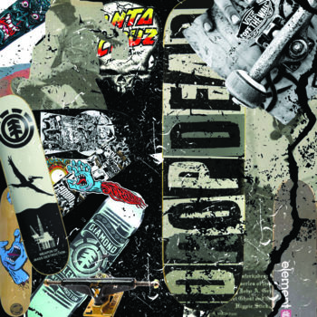 「skateboard」というタイトルのデジタルアーツ Janis Odaraによって, オリジナルのアートワーク