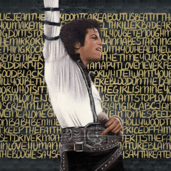 Digitale Kunst getiteld "Tribute to Michael…" door Jean-Michel Botsen, Origineel Kunstwerk, Digitaal Schilderwerk