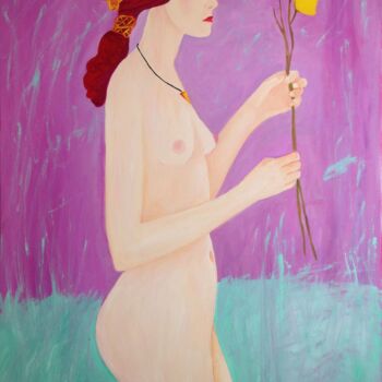 Painting titled "The birth of Venus…" by Janna Shulrufer, Original Artwork, Oil