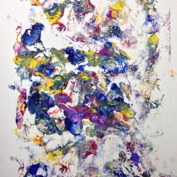Pintura titulada "floral composition" por Janna Shulrufer, Obra de arte original, Oleo
