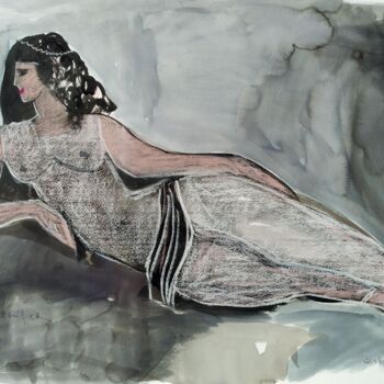 「Femina」というタイトルの描画 Janna Shulruferによって, オリジナルのアートワーク, インク