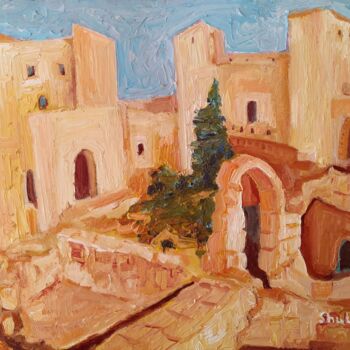 Painting titled "View at City of Dav…" by Janna Shulrufer, Original Artwork, Oil