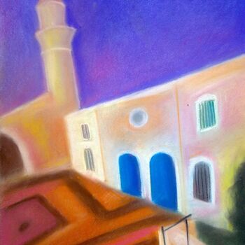 Drawing titled "Artist's Colony in…" by Janna Shulrufer, Original Artwork, Pastel