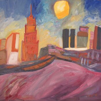 Painting titled "Moscow 2014" by Janna Shulrufer, Original Artwork, Oil