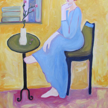Painting titled "In the room" by Janna Shulrufer, Original Artwork, Oil
