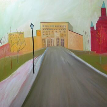 Painting titled "Moscow" by Janna Shulrufer, Original Artwork, Oil