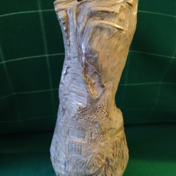 Skulptur mit dem Titel "山水系列一" von Janny Hui, Original-Kunstwerk, Keramik