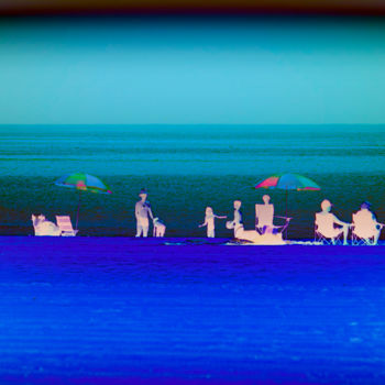 Fotografia intitolato "BLUE BEACHES" da Janos Gardonyi, Opera d'arte originale
