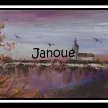 Peinture intitulée "bord de loire" par Janoue, Œuvre d'art originale
