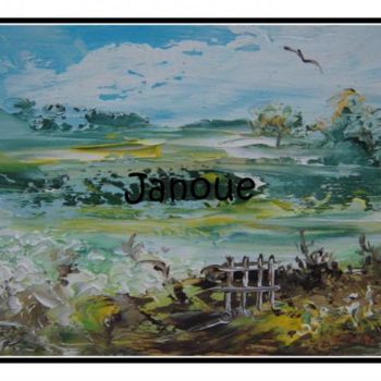 Peinture intitulée "mon chemin" par Janoue, Œuvre d'art originale
