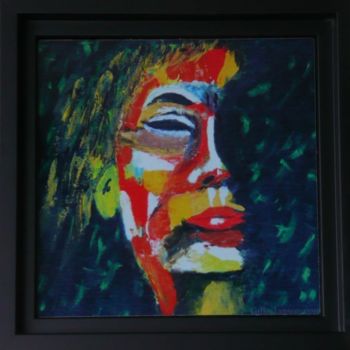 Digital Arts titled "03 Visage" by Gilles Janson, Original Artwork, 2D Digital Work Mounted on Other rigid panel