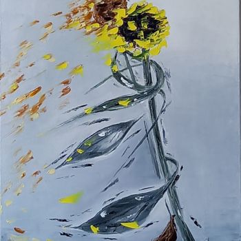 Painting titled "256 valse de tourne…" by Gilles Janson, Original Artwork, Oil