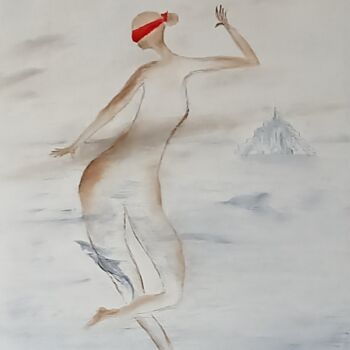 Painting titled "306 Mirage" by Gilles Janson, Original Artwork, Oil