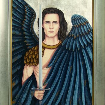 Painting titled "ANGEL" by Janusz Magiera, Original Artwork, Oil