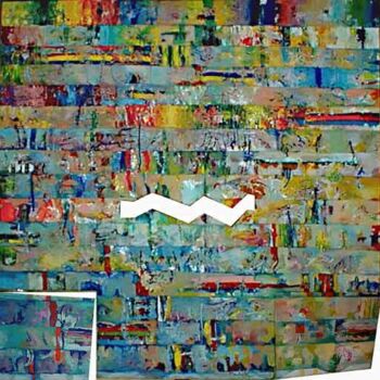 Painting titled "A2 abstract" by Janusz Mulak, Original Artwork