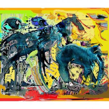 Arte digitale intitolato "small elephant" da Janusz Mulak, Opera d'arte originale