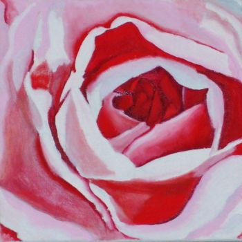Картина под названием "Rose" - Jan Wall, Подлинное произведение искусства, Масло