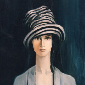 제목이 "Femme au chapeau"인 미술작품 Jany Roberts로, 원작