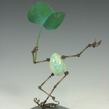 Skulptur mit dem Titel "Eggtion Figures - D…" von Tomoaki Orikasa, Original-Kunstwerk, Kunststoff