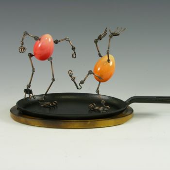 Sculpture titled "Hell In The Kitchen…" by Tomoaki Orikasa, Original Artwork, Casting