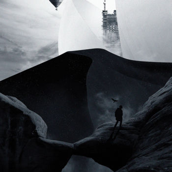 「2055: DAY AFTER TOM…」というタイトルのデジタルアーツ Jaqueline Vanekによって, オリジナルのアートワーク, 写真モンタージュ
