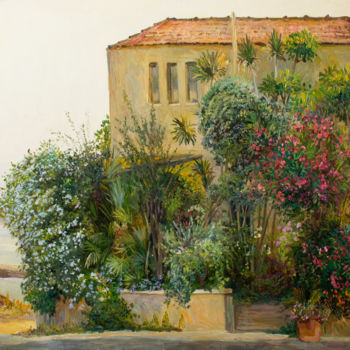 Painting titled "East courtyard Leba…" by Illia Yarovyi, Original Artwork, Oil