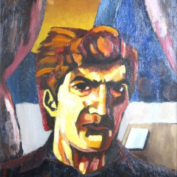 Malerei mit dem Titel "Autoportret 2" von Rene Jardescu, Original-Kunstwerk