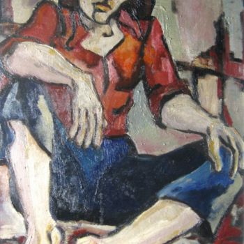 Painting titled "Studiu-2-68x48-uc-1…" by Rene Jardescu, Original Artwork