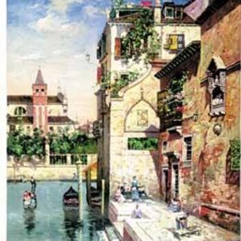Ζωγραφική με τίτλο "Venice world" από Jared Zeng, Αυθεντικά έργα τέχνης