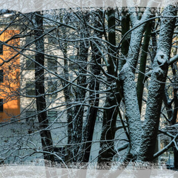 Фотография под названием "The second snow III" - Jarek Rufer, Подлинное произведение искусства, Манипулированная фотография