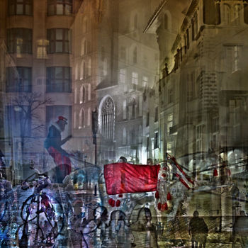 Fotografía titulada "promenades dans la…" por Jarek Witkowski, Obra de arte original, Fotografía manipulada