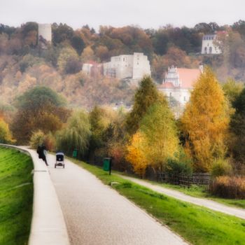Photographie intitulée "promenade d'automne…" par Jarek Witkowski, Œuvre d'art originale