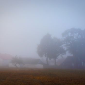 Photographie intitulée "brume matinale / mo…" par Jarek Witkowski, Œuvre d'art originale