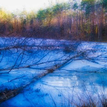 Fotografia zatytułowany „dégeler sur le lac…” autorstwa Jarek Witkowski, Oryginalna praca