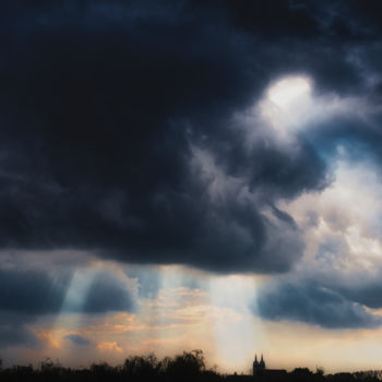 Fotografía titulada "la bête arrive" por Jarek Witkowski, Obra de arte original