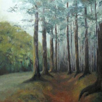 Peinture intitulée "On the forest" par Jarka Drechslerová, Œuvre d'art originale