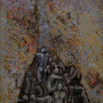 Картина под названием "Meli Melo" - Jaro, Подлинное произведение искусства, Акрил Установлен на Деревянная рама для носилок