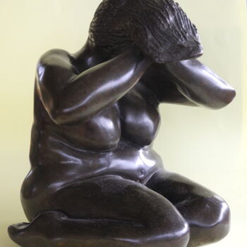Sculpture intitulée "Le Bain" par Jaro, Œuvre d'art originale, Bronze