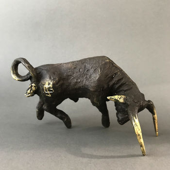 Sculpture intitulée "Bull" par Jaromir Gargulak, Œuvre d'art originale, Bronze