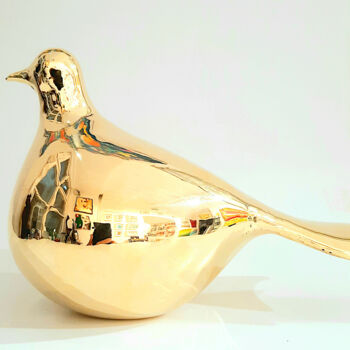 "Golden Pigeon 7/25" başlıklı Heykel Jaromir Gargulak tarafından, Orijinal sanat, Bronz