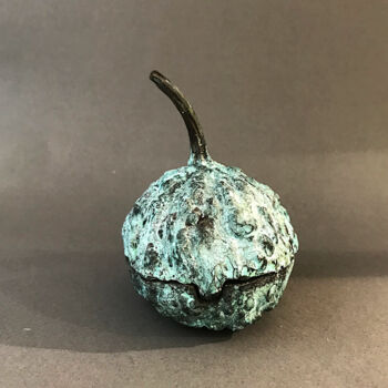 Sculpture titled "Bronze Pumpkin-box" by Jaromir Gargulak, Original Artwork, Bronze