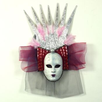 Γλυπτική με τίτλο "Mask 10" από Jaroslaw Filipek, Αυθεντικά έργα τέχνης, Πλαστική ύλη