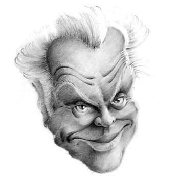 Dibujo titulada "Jack Nicholson" por Jarosław Talarski, Obra de arte original, Otro