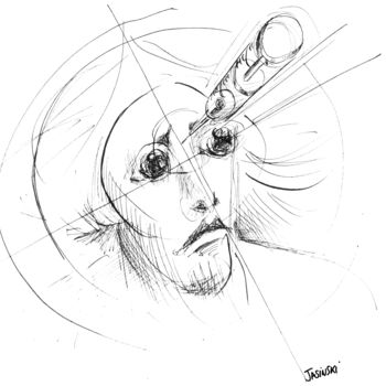 Desenho intitulada "Savoir" por Pierre Andrillon (Jasinski), Obras de arte originais, Tinta