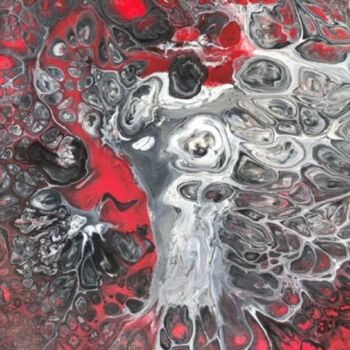 Painting titled "Life Inside II" by Jasmin Anderleit, Original Artwork, Acrylic